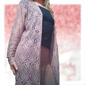Inner Circle Sheer Lace Lilac purple Cover Jacket